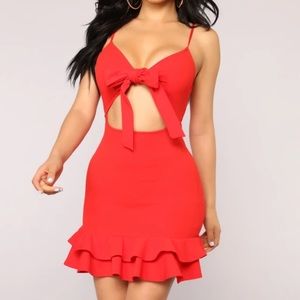 FASHION NOVA DELILA RUFFLE DRESS